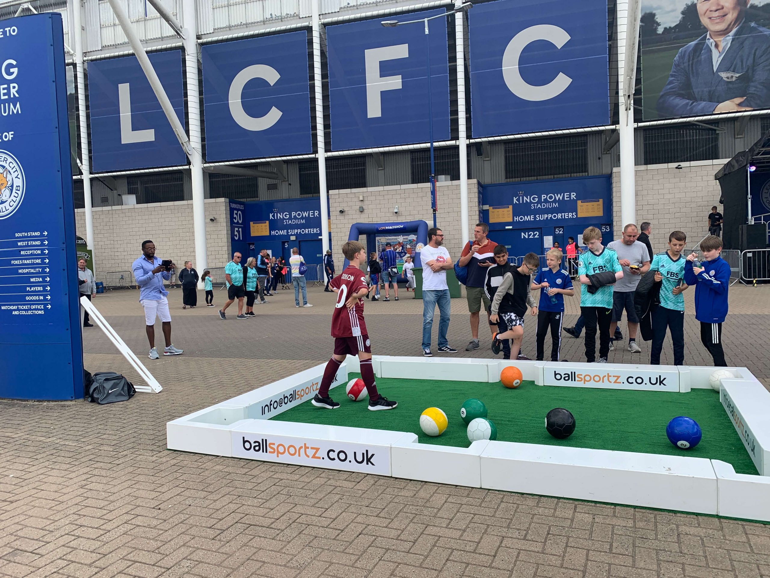 Football Pool hire At Leicester City Football Stadium