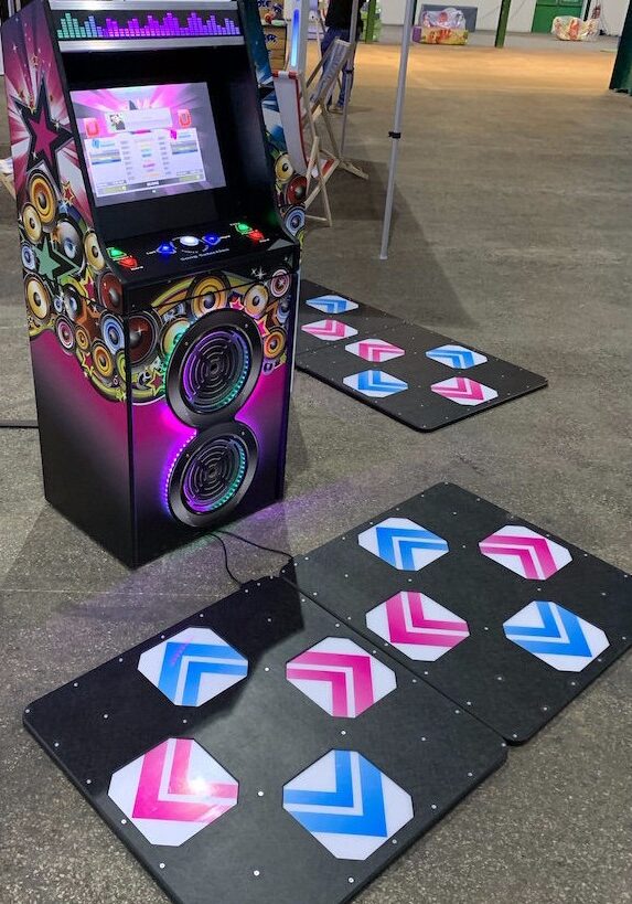 dance machine hire multi-coloured dance machine